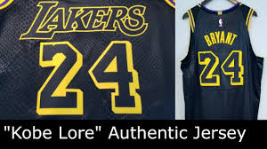 Los angeles lakers city edition. Kobe Bryant Nike Authentic Jersey La Lakers Kobe Lore Black Mamba Review Part 1 Youtube