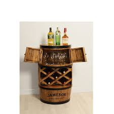 You've always wanted to lock and organize your liquor while having easy access. Drinks Cabinet Irish Whiskey Barrel Bar Cabinet With Doors Island Furniture Co
