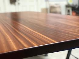 Modern Sapele Wood Dining Table Mahogany Trestle Etsy In 2020 Sapele Wood Dining Table Dining Table