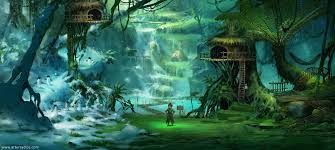 Artstation Peter Pan Designs Artur Sadlos Fantasy Landscape Peter Pan Environment Concept Art