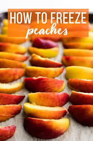 how to store fresh peaches