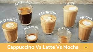 Cappuccino Vs Latte Vs Mocha How Popular Coffees Different From Each Other