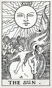 Rider Waite Tarot Black And White Google Search The Sun Tarot Card The Sun Tarot Rider Waite Tarot Decks
