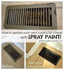 After a drastic paint job on a room, the registers must be transformed! 33 Ways Spray Paint Can Make Your Stuff Look More Expensive Diy Home Improvement Easy Home Decor Home Improvement