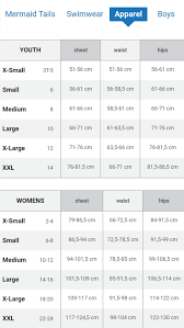 Size Charts Mertopiaaquaacademy Com Au