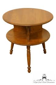 Ethan Allen Heirloom Nutmeg Maple 24 Round Accent End Etsy In 2020 Maple Furniture End Tables Furniture