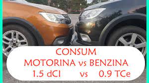 Consum 0 9 Tce Vs 1 5 Dci Benzina Vs Motorina Dacia Youtube