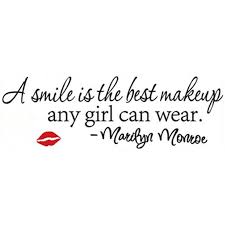 473 x 709 jpeg 56 кб. Marilyn Monroe Quotes Sticker A Smile Is The Best Makeup Vinyl Wall Decals Girl Room Decoration Club Poster Wallpaper 60 23cm Quote Wall Decal Girls Bedroomwall Decals Aliexpress