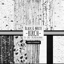 Black And White Wood Clipart Black White Birch Wood Grain Digital Paper Pack Textured Etsy Scrapbook Background Paper Scrapbook Background Digital Paper