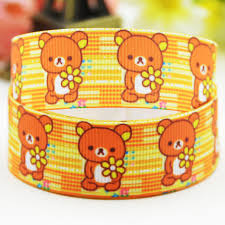 Rilakkuma Cartoon Character Printed Width Grosgrain Ribbon 22mm 10yards Paper Party Kids Kids Crafts Safarni Org