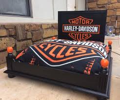 Harley Davidson Custom Dog Bed By Me Harley Davidson Bedding Harley Davidson Scrambler Harley Davidson Accessories