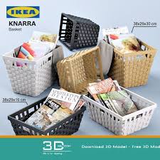 Cool 270 Decorative Set 3d Model Free Download Download Here Https 3dmili Com Decoration Decorative Set 270 Dec Ikea Basket 3d Model Plastic Laundry Basket