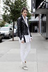 Whitewashed Biker Leandra Medine The Man Repeller Fashion Style Man Repeller