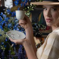 Xícara de Café com Pires Orgânico Lavanda 120ml