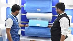 Non-woven fabric used for medical purposes