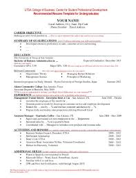 Templates on the ocs website. Resume Examples Undergraduate Examples Resume Resumeexamples Undergraduate Student Resume Template College Application Resume Sample Resume Templates