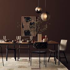 Mit Gedeckten Farben Einrichten Wandfarbe Braun Dunkle Wandfarbe Wandfarbe