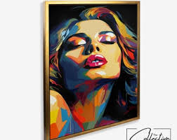 Pop Art Lips Poster Lips Wall Decor Colorful Lips Wall Art Bold Lips  Artwork Pop Art Style Acrylic Print Lips Wall Art Dental Office Art