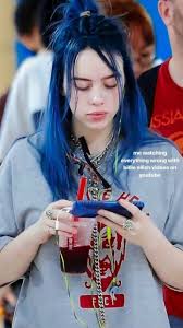 Pin By Jannat On Billie Eilish Blue Hair Billie Billie Eilish