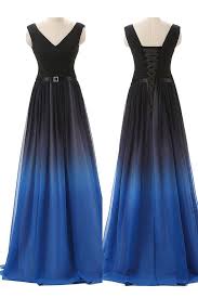 Mr mrs wine glasses wedding toasting glasses with feather dress black suit rhinestone, set of 2 (glass set) 4.7 out of 5 stars 11. Black Blue Gradient Bridesmaid Dresses V Neck Off The Shoulder Bridesmaid Dress Prom Gowns Ld755 Prom Dresses Blue Blue Bridesmaid Dresses Black Party Dresses
