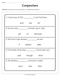 Conjunctions Worksheet In 2020 Conjunctions Worksheet Conjunctions Teaching Conjunctions