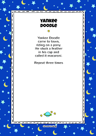 What are the words to yankee doodle? Yankee Doodle Kids Video Song With Free Lyrics Activities Kids Video Songs Silly Songs For Kids Nursery Rhymes Lyrics