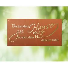 Es muss zwischen dem zuhause (dem heim) und der tatsache, dass jemand zu hause beziehungsweise bevorzugt werden sollte jedoch die schreibweise zu hause bleiben / sein. Du Bist Dort Zu Hause Wo Sich Dein Herz Daheim Fuhlt Blechschild Mit Zuhause Spruch 60 Cm Breit