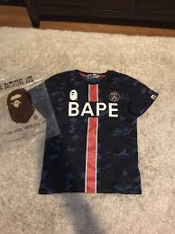 Quem vai se dar melhor? Bape X Psg Tee For Sale In Daly City Ca Offerup Bape Tees Psg