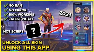 Gather a team of heroes with powerful abilities and battle with other player online in mobile legends: Unlock All Skins For Free Using This App 2021 In Mobile Legends Youtube