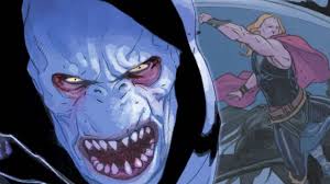 Looks like tessa thompson has broken marvel's code of omerta and has confirmed that christian bale will play the villain in the upcoming thor: Gorr The God Butcher Explained Who Is The Rumored Villain Of Thor Love And Thunder