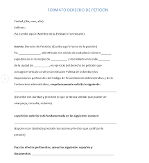 La instalación de adobe acrobat o acrobat reader es necesario en cualquier caso. Formato Derecho De Peticion Pdf Y Word