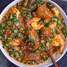 Okro Soup with Cowleg