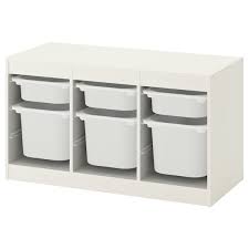 Tous les rangements pour une chambre idéale. Trofast Combi Rangement Boites Blanc Blanc Ikea