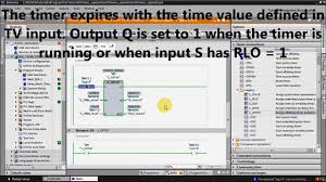 The other side of this n.o contact should be landed on a1 such that when your timer actuates. Plc Programming Tutorial Tia Portal 4 Timer Operations Part 3 3 Youtube