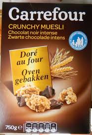 Crunchy Muesli Carrefour 750 G Crunchy Cereal Packaging Muesli