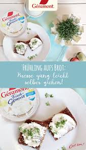 Gartenkresse Ist Das Perfekte Topping Fur Ein Brot Mit Unserem Geramont Frisch Genuss Lecker Gartenkresse Leckereien
