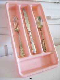 Antique metal kitchen table with silverware drawer dividers. Vintage Pink Silverware Tray Caddy Drawer Organizer 1950 S Cutie Silverware Tray Vintage Pink Pink Dishes