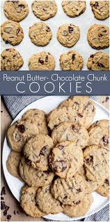 Peanut Butter Chocolate Chunk Cookies Recipe Chocolate Chunk Cookies Recipes Peanut Butter Recipes