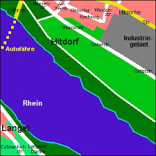 Sicher durch die rheinische großstadt. Leverkusen Karte Stadtplan