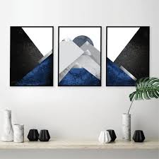 Set Of 3 Downloadable Mountain Prints Printable Mountains Etsy Scandinavian Wall Art Blue Wall Art Trending Decor