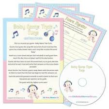 Compare prices, shop and save on everything from strollers, potty trainers, nappy bags, baby monitors, pregnancy pillows and many more. Baby Shower Game Name That Tune Musical Quiz Unisex Party Fun Pink Blue 5060462100125 Ebay