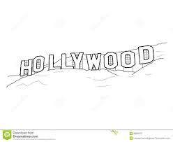 Hollywood Sign Hollywood Sign Sign Art Drawings Photography