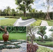 รวมไอเด ยจ ดสวนสวยหลากด ไซน ไม ได ม แค สนามหญ า