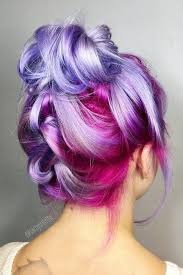 The most common pink and purple hair material is cotton. 50 Stunningly Styled Unicorn Hair Color Ideas To Stand Out From The Crowd