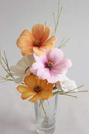 Gumpaste Cosmos Flowers Cosmos Flowers Pretty Flowers Sugar Flowers