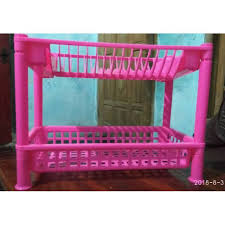 Rak piring plastik salah satu merupakan perabotan dapur yang paling mudah ditemukan. Rak Piring Plastik Kecil Shinpo Susun 2 Shopee Indonesia