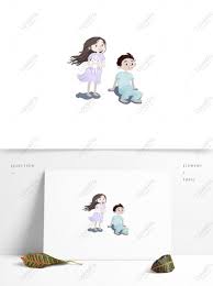 Big sister calligraphic lettering sign child vector. Little Fresh Brother And Sister Two Characters Illustration Psd Images Free Download 1369 1024 Px Lovepik
