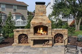 An outdoor fireplace is a place for building fires outside of the home. Modular Masonry Fireplaces Pizza Ovens Kitchen Islands And Outdoor Living Kits Stone Age Manufacturing