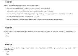 Let's check out, which macronutrients are the most important: Solved Question 4 What Is The Difference Between Macro A Chegg Com