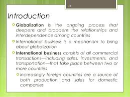 Globalization And International Business